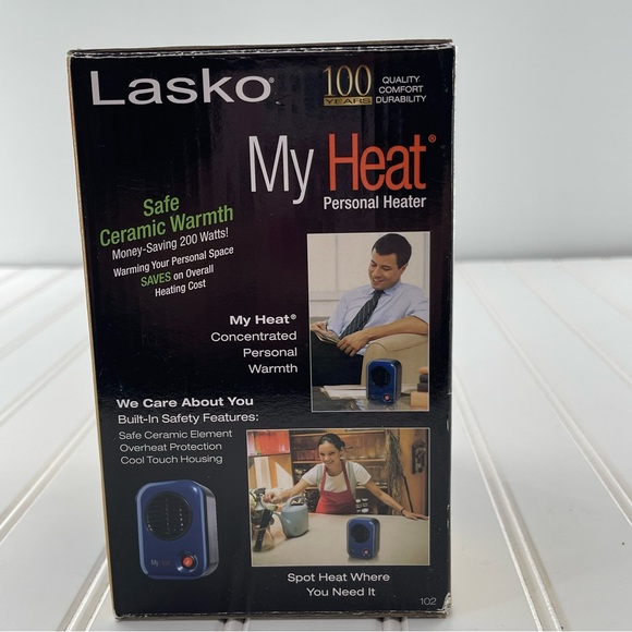 Lasko My Heat Personal Ceramic Space Heater With Overheat Protection Blue 200 W - Picture 3 of 10